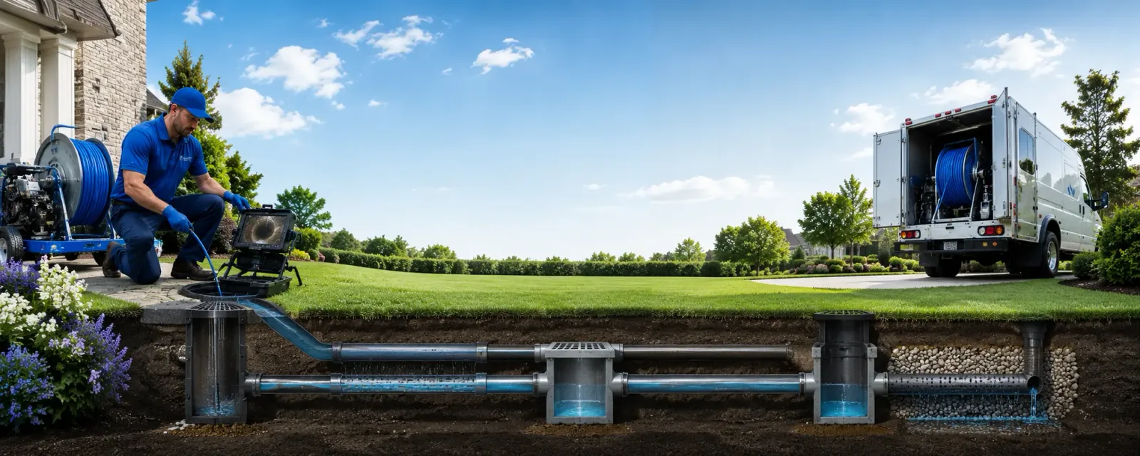 Outdoor drain cleaning information for Newhebron, MS